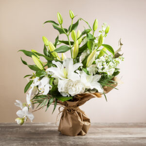 Bouquets ronds avec réserve d'eau