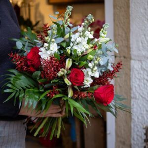 Bouquet de Noël Rouge et Blanc